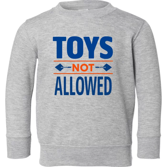 Toys Not Allowed Toddler Sweatshirt