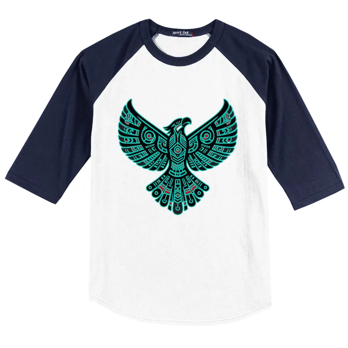 Thunderbird Native American Tribal Baseball Sleeve Shirt