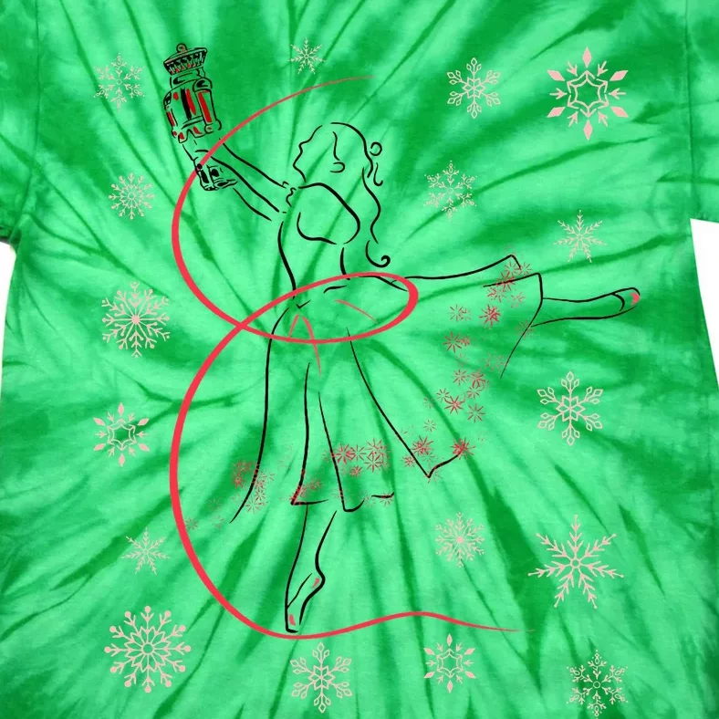 The Nutcracker Ballet And Clara Christmas Holiday Dance Tie-Dye T-Shirt