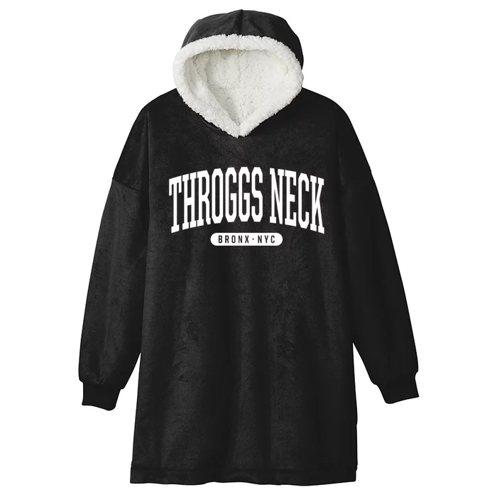 Throggs Neck Bronx Ny Souvenirs Nyc Borough Bronx New York Throggs Neck Hooded Wearable Blanket