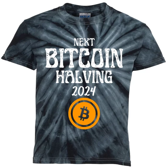 The Next Bitcoin Halving Is 2024 Block Reward Halvening Btc Kids Tie-Dye T-Shirt