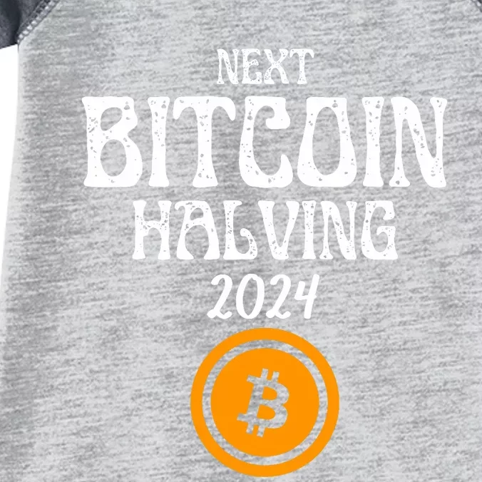 The Next Bitcoin Halving Is 2024 Block Reward Halvening Btc Infant Baby Jersey Bodysuit