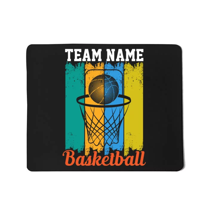 Team Name Basketball For Basketball Team Sport Bball Mousepad