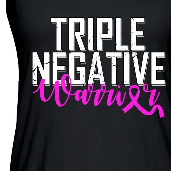 Triple Negative Breast Cancer Warrior Ladies Essential Flowy Tank