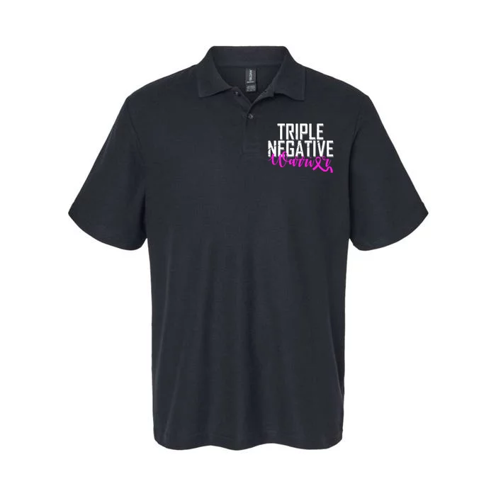 Triple Negative Breast Cancer Warrior Softstyle Adult Sport Polo