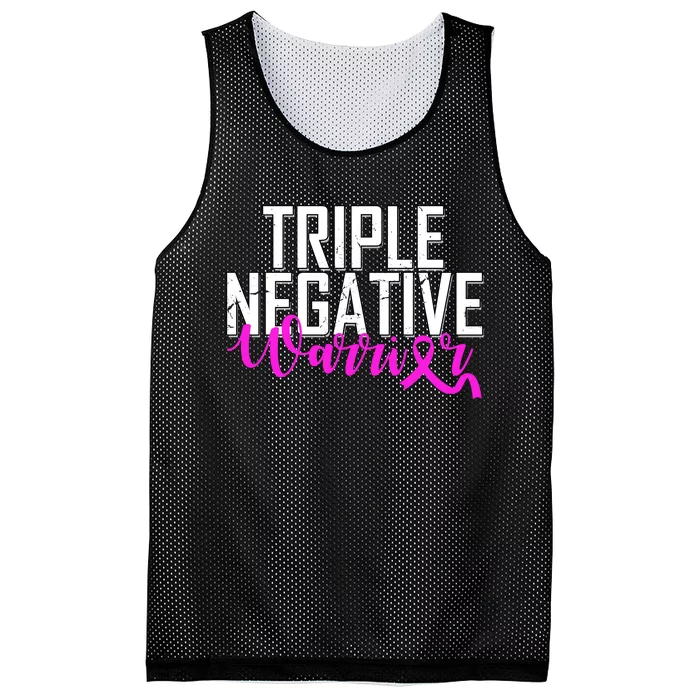 Triple Negative Breast Cancer Warrior Mesh Reversible Basketball Jersey Tank