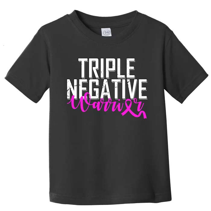 Triple Negative Breast Cancer Warrior Toddler T-Shirt