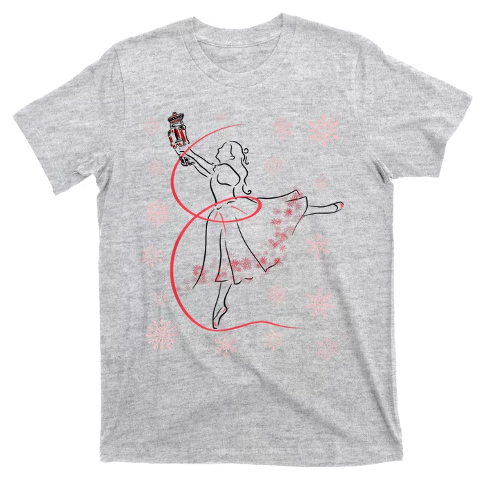 The Nutcracker Ballet And Clara Christmas Holiday Dance T-Shirt