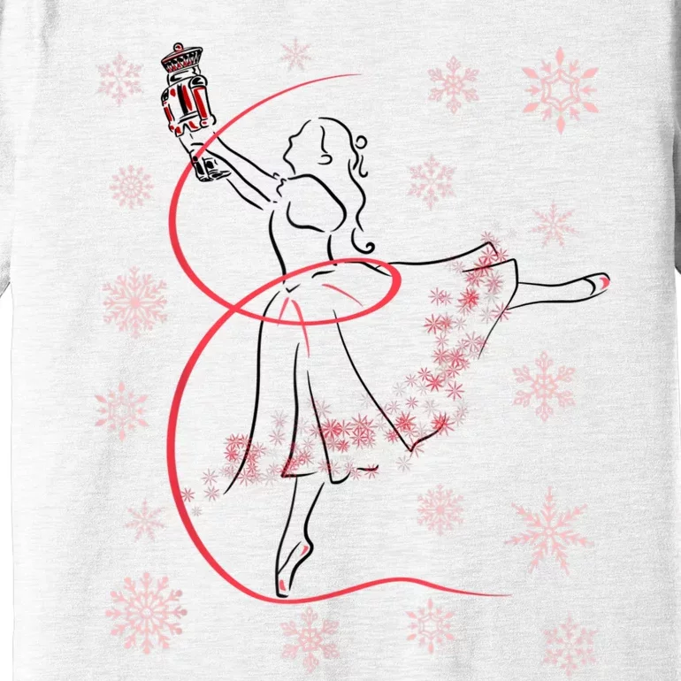 The Nutcracker Ballet And Clara Christmas Holiday Dance Premium T-Shirt