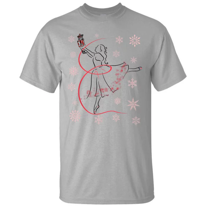 The Nutcracker Ballet And Clara Christmas Holiday Dance Tall T-Shirt