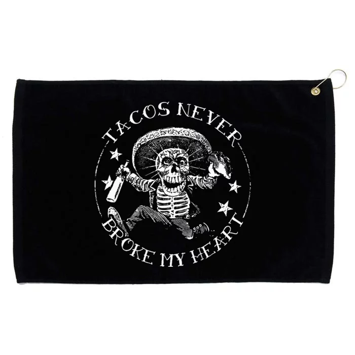 Tacos Never Broke My Heart Vintage Greaser Grommeted Golf Towel