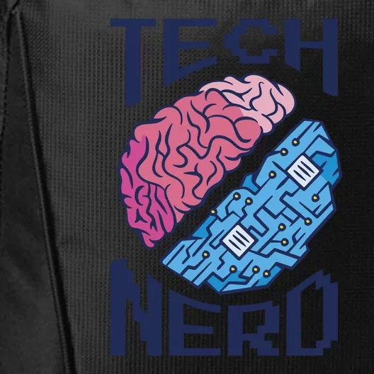 Tech Nerd Brain City Backpack