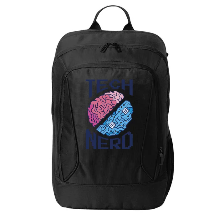 Tech Nerd Brain City Backpack