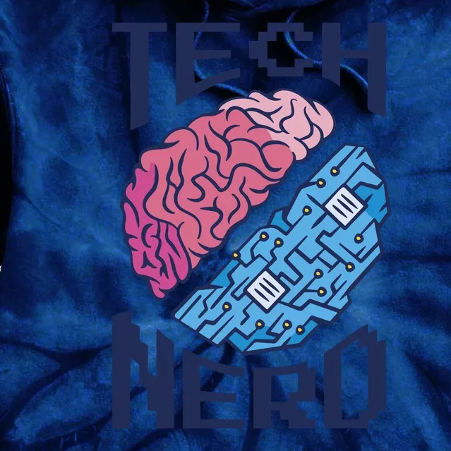 Tech Nerd Brain Tie Dye Hoodie