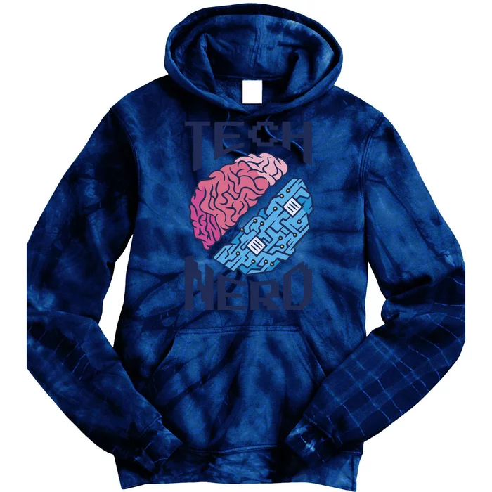 Tech Nerd Brain Tie Dye Hoodie