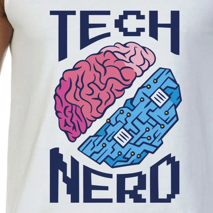 Tech Nerd Brain Comfort Colors® Tank Top