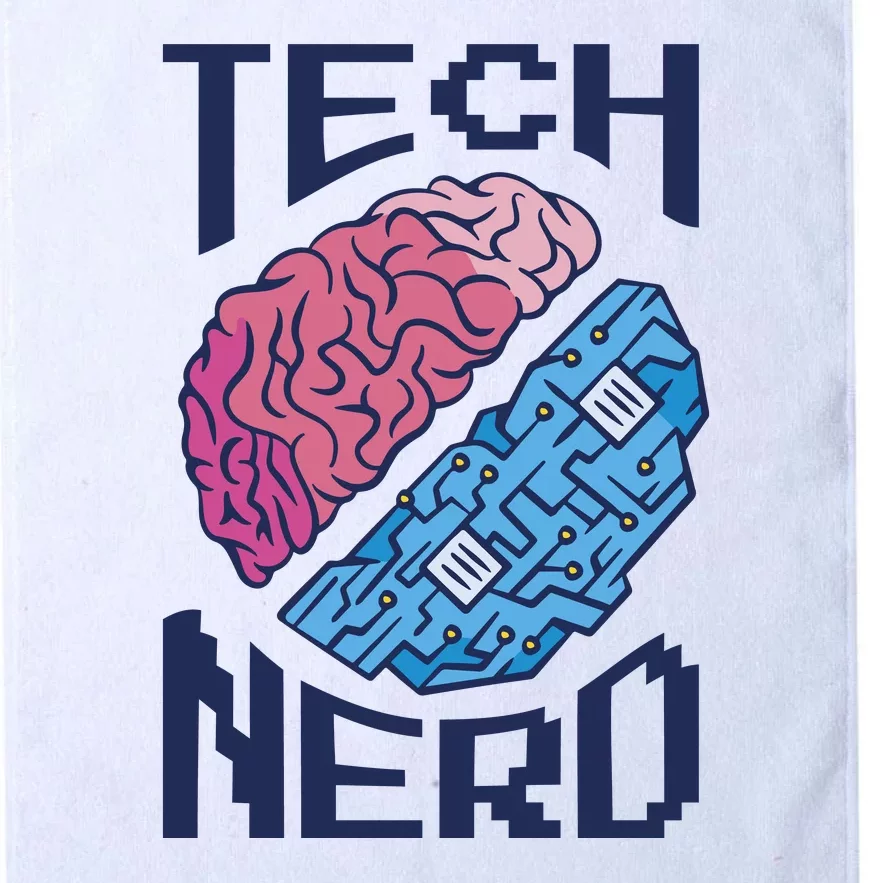 Tech Nerd Brain Platinum Collection Golf Towel