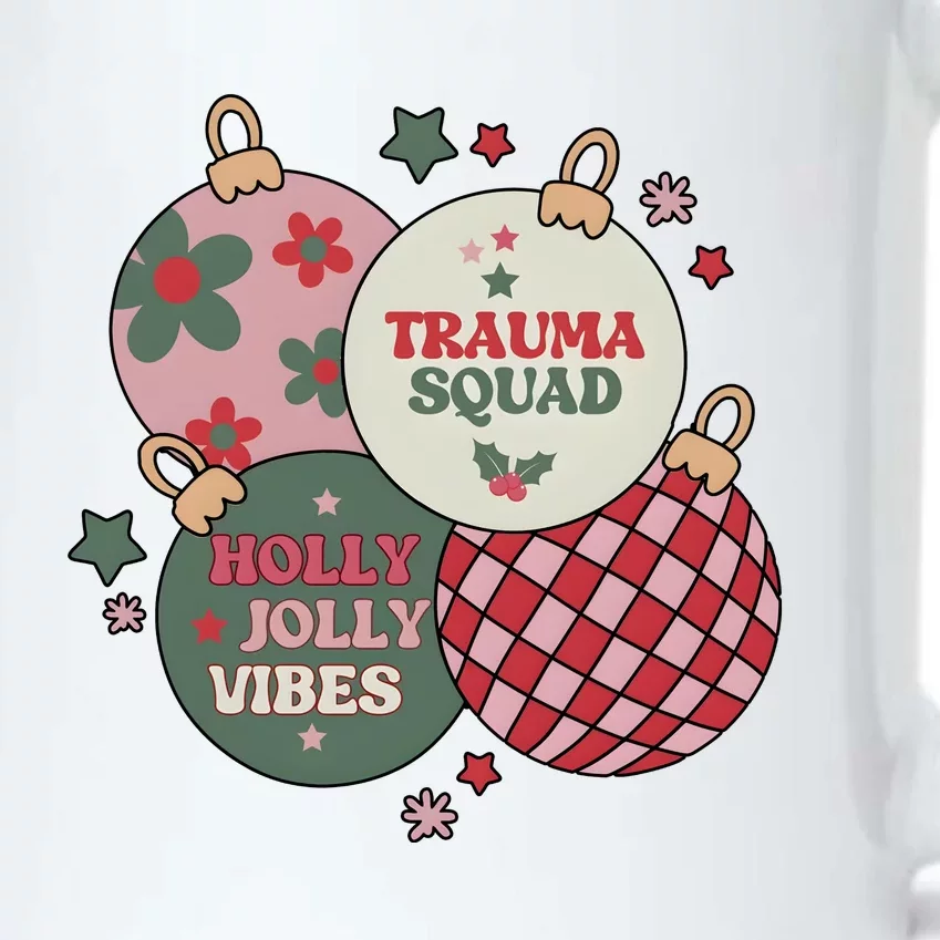 Trauma Nurse Christmas Emergency Nurse Black Color Changing Mug