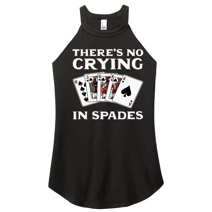 Theres No Crying In Spades Card Game Women’s Perfect Tri Rocker Tank