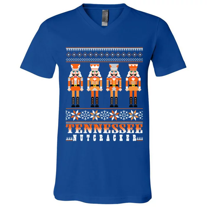 Tennessee Nutcracker Christmas V-Neck T-Shirt