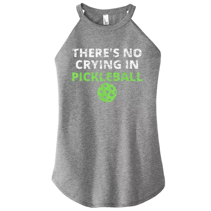 There's No Crying In Pickleball Paddles Sport Women’s Perfect Tri Rocker Tank