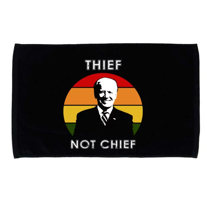 Thief Not Chief Funny Anti Joe Biden Microfiber Hand Towel