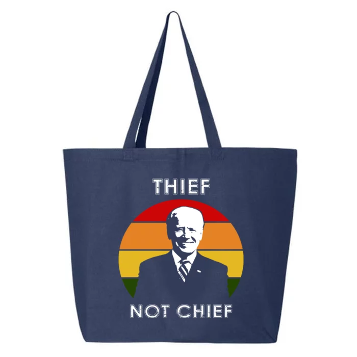 Thief Not Chief Funny Anti Joe Biden 25L Jumbo Tote