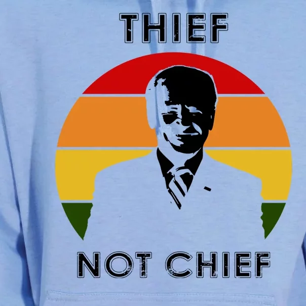 Thief Not Chief Funny Anti Joe Biden Unisex Surf Hoodie