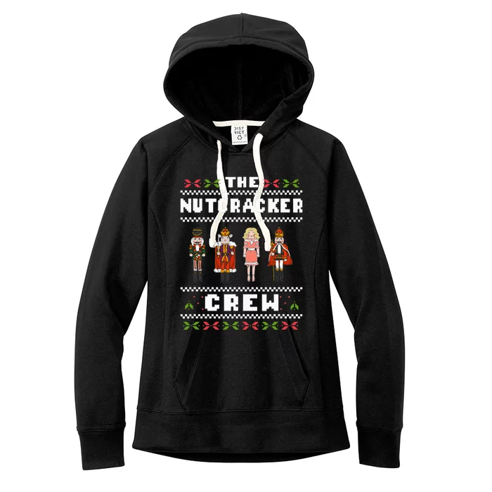 The Nutcracker Crew Nutcracker Ugly Christmas Sweater Ballet Women's Fleece Hoodie