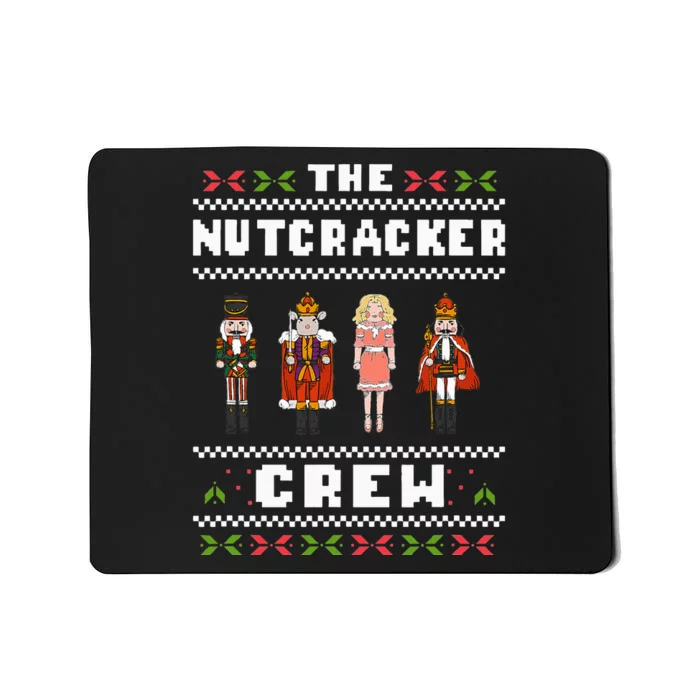 The Nutcracker Crew Nutcracker Ugly Christmas Sweater Ballet Mousepad