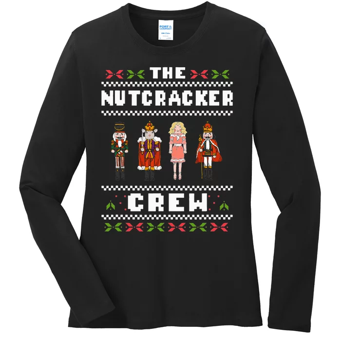 The Nutcracker Crew Nutcracker Ugly Christmas Sweater Ballet Ladies Long Sleeve Shirt