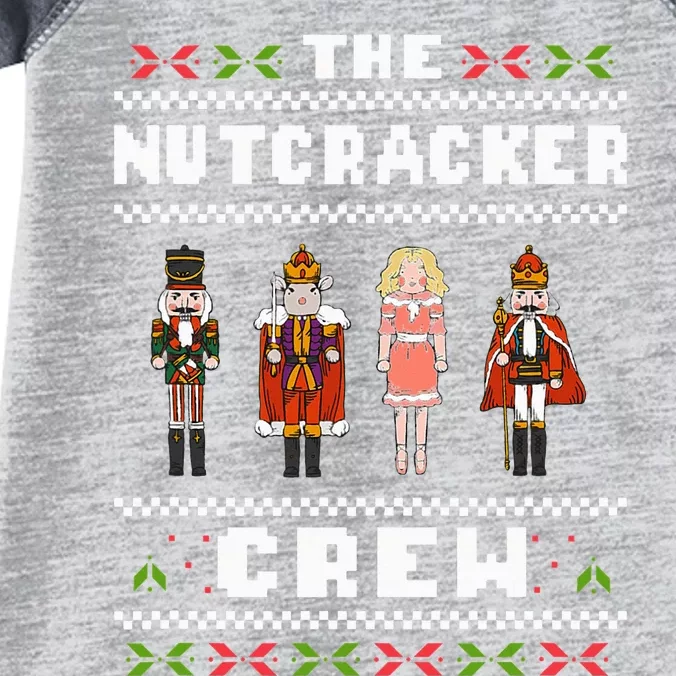 The Nutcracker Crew Nutcracker Ugly Christmas Sweater Ballet Infant Baby Jersey Bodysuit