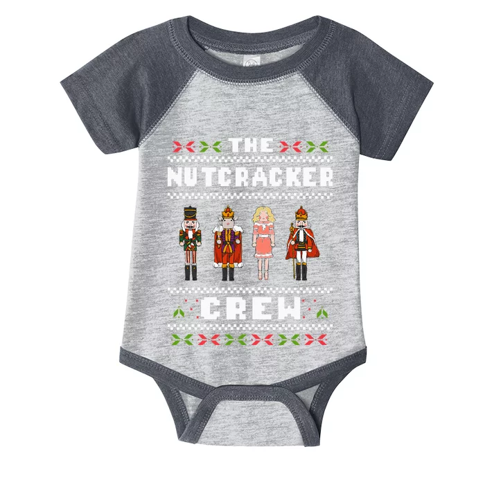 The Nutcracker Crew Nutcracker Ugly Christmas Sweater Ballet Infant Baby Jersey Bodysuit