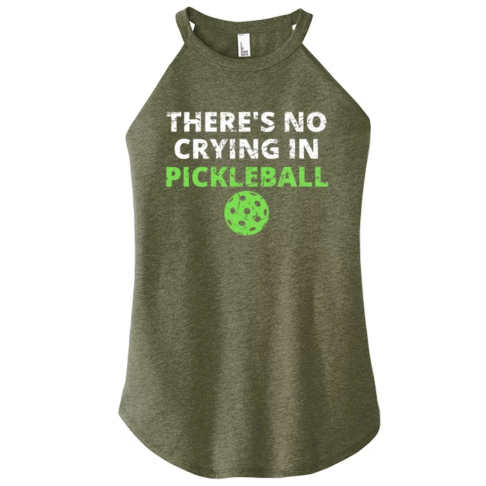 There's No Crying In Pickleball Paddles Sport Women’s Perfect Tri Rocker Tank