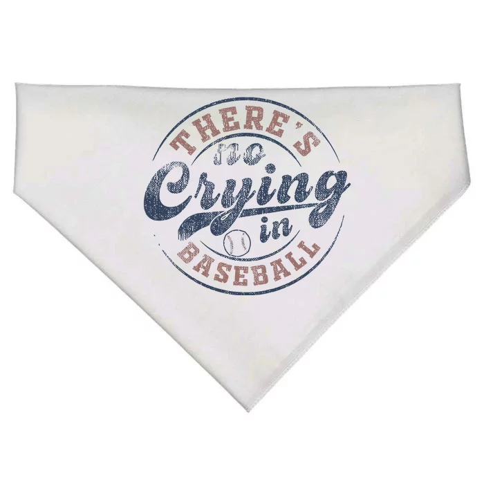 ThereS No Crying In Baseball USA-Made Doggie Bandana