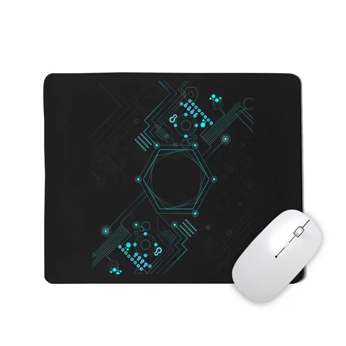 Tech Nerd Computer Geek Computer Circuit Engineer Gifts Mousepad