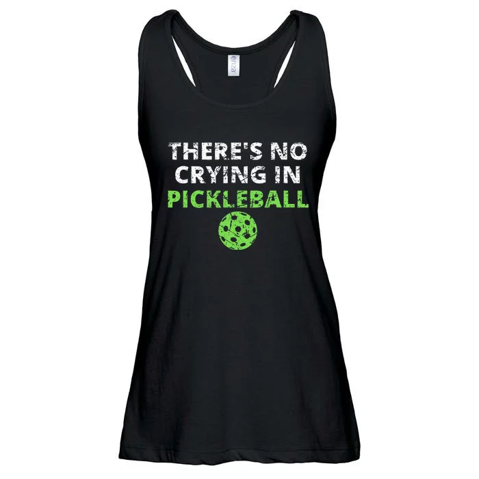 ThereS No Crying In Pickleball Paddles Sport Ladies Essential Flowy Tank