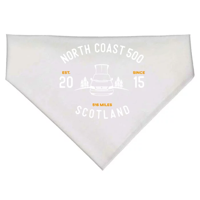 The North Coast 500 Campervan Road Trip Cute Gift USA-Made Doggie Bandana