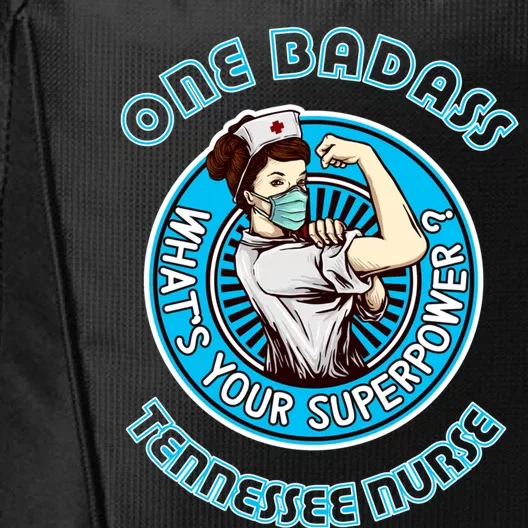 Tennessee Nurse Cool Gift Whats Your Superpower Medical Gift City Backpack