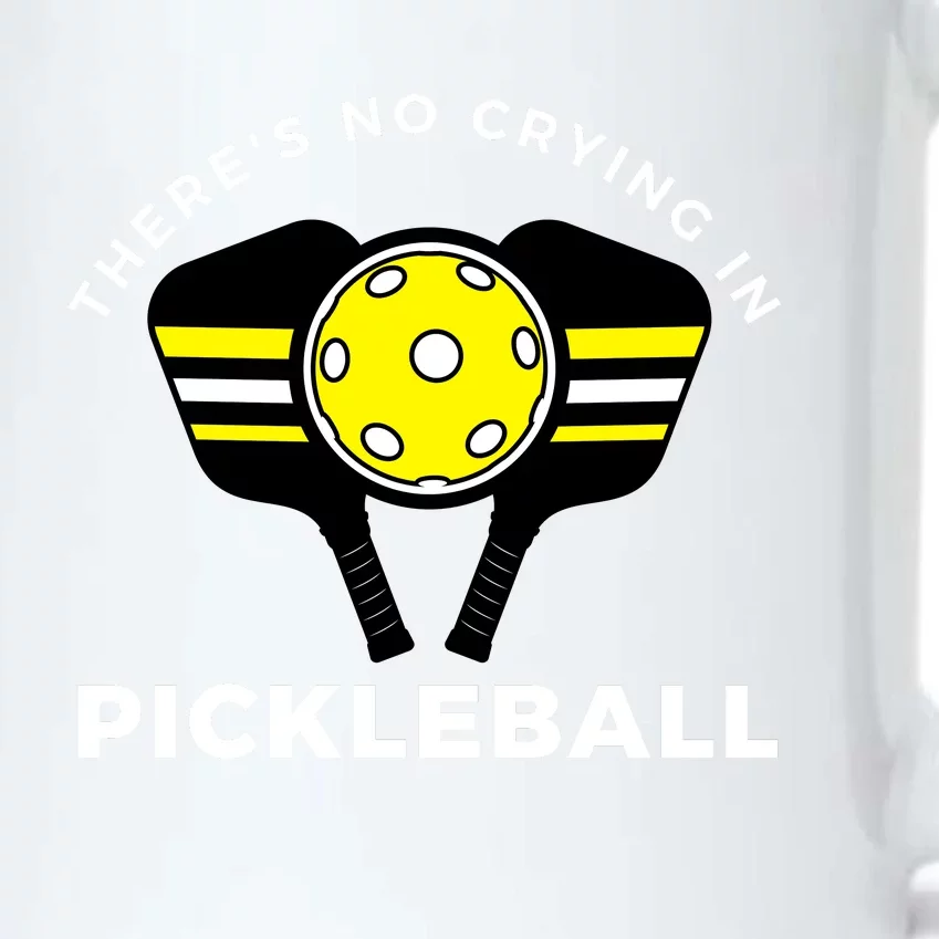 There's No Crying In Pickleball Black Color Changing Mug