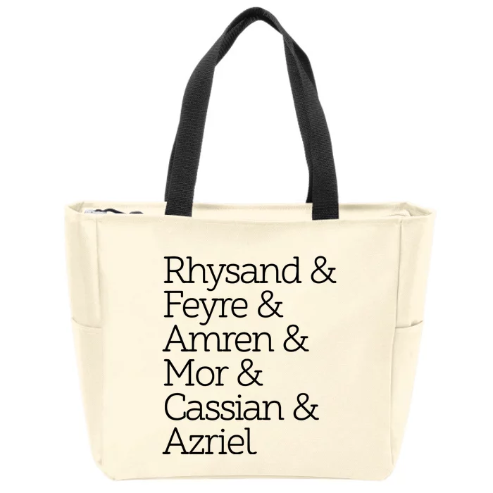 The Night Court Squad A Court Of Thorns And Roses Rhysand Zip Tote Bag