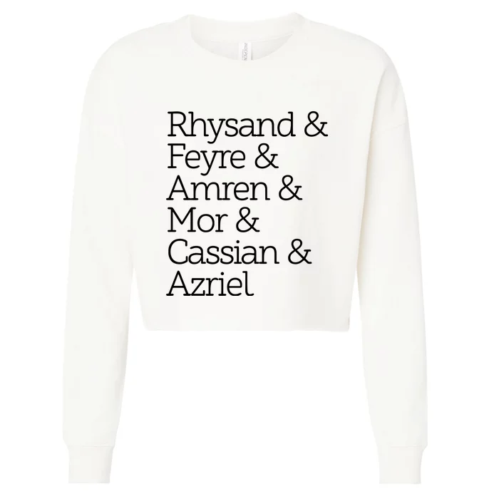 The Night Court Squad A Court Of Thorns And Roses Rhysand Cropped Pullover Crew