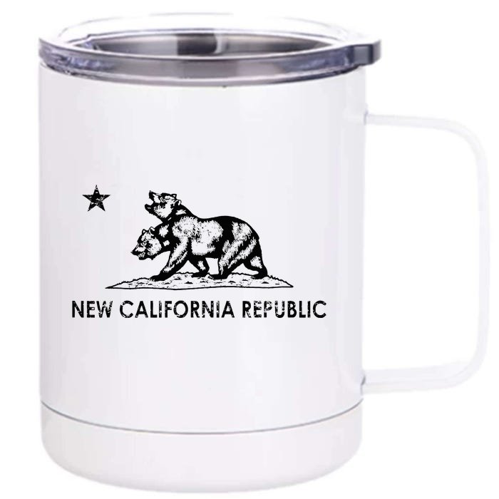 The New California Republic Flag Cosplay Fandom Space 12 oz Stainless Steel Tumbler Cup