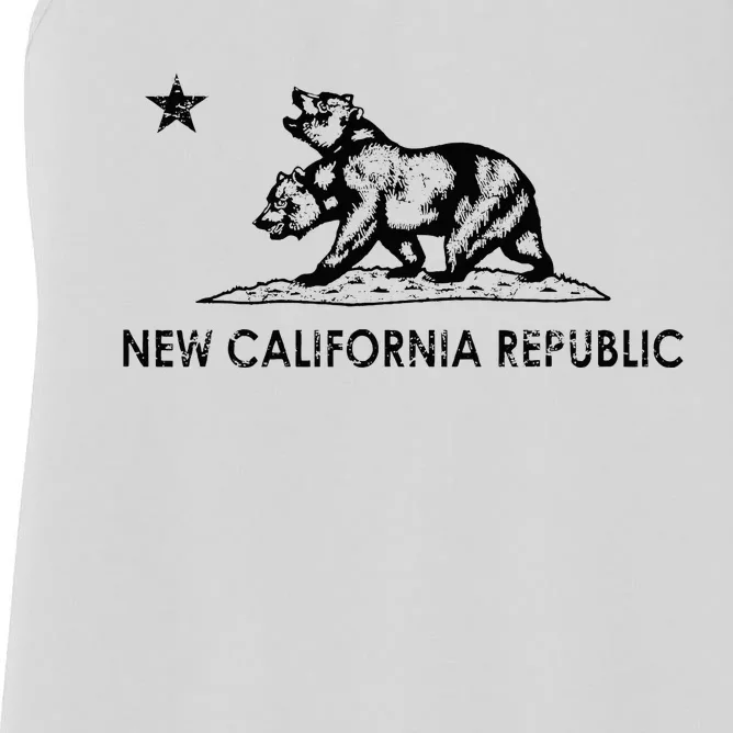 The New California Republic Flag Cosplay Fandom Space Women's Racerback Tank