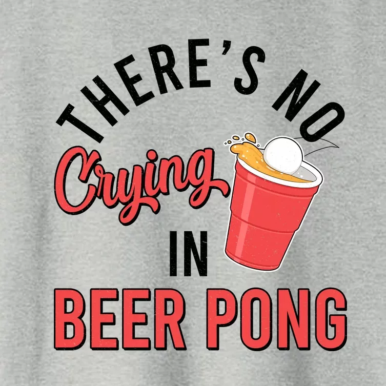 There's No Crying In Beer Pong Women's Crop Top Tee