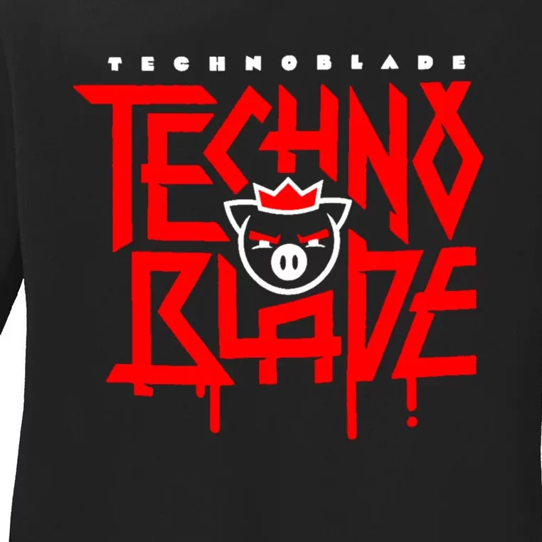 Technoblade Never Dies Ladies Long Sleeve Shirt