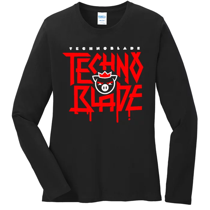 Technoblade Never Dies Ladies Long Sleeve Shirt