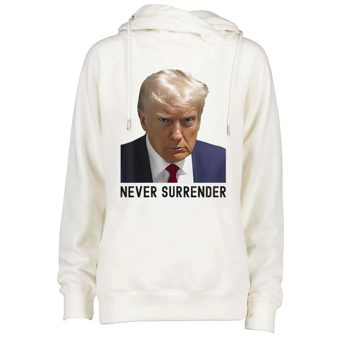 Troy Nehls Donald Trump Never Surrender Womens Funnel Neck Pullover Hood