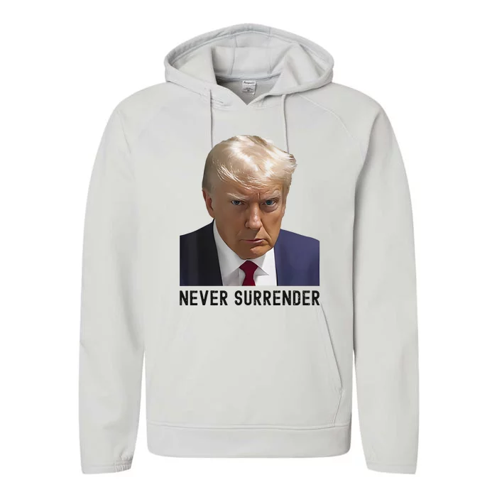 Troy Nehls Donald Trump Never Surrender Performance Fleece Hoodie