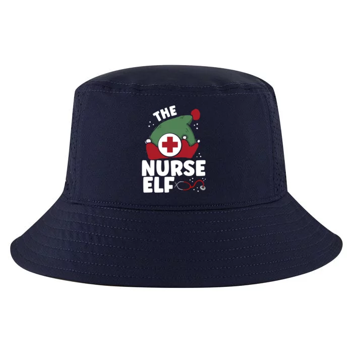 The Nurse Elf Christmas Nursing Squad Funny Family Matching Funny Gift Cool Comfort Performance Bucket Hat